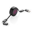 N014 Terra Retractable Charging Cable - Full Colour